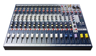 Table de Mixage Soundcraft EFX12 : 12 entrées mono jack/xlr + 2 entrées stereo en jack