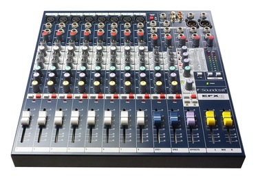 Table de Mixage Soundcraft EFX8 : 8 entrées mono jack/xlr + 2 entrées stereo en jack