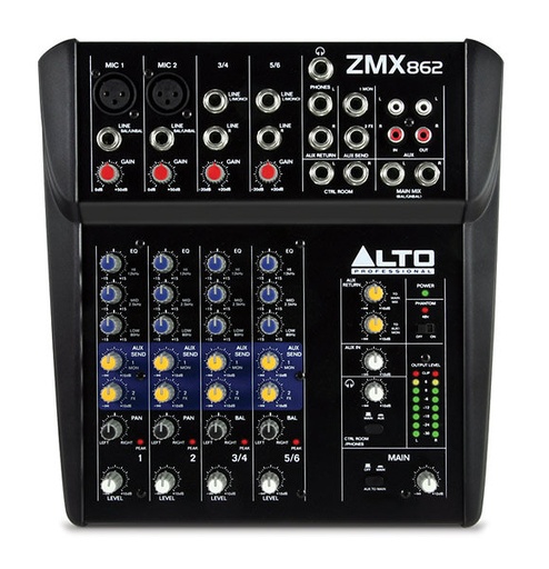 [ID 33 EMPLACEMENT A8] Table de Mixage Alto ZMX862 2x mono + 2x stéréo